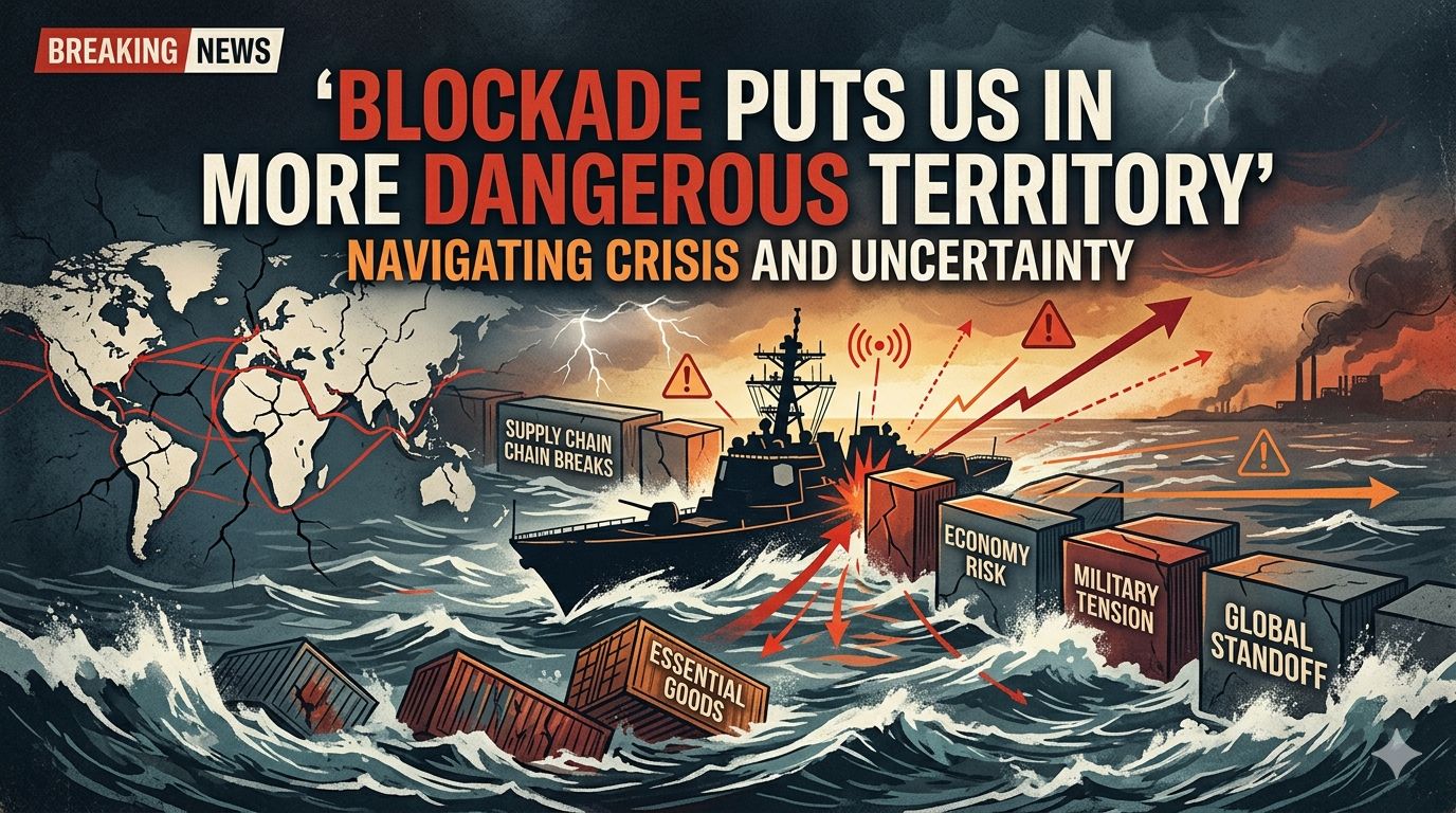 Read more about the article Blockade Puts US in Even More Dangerous Territory