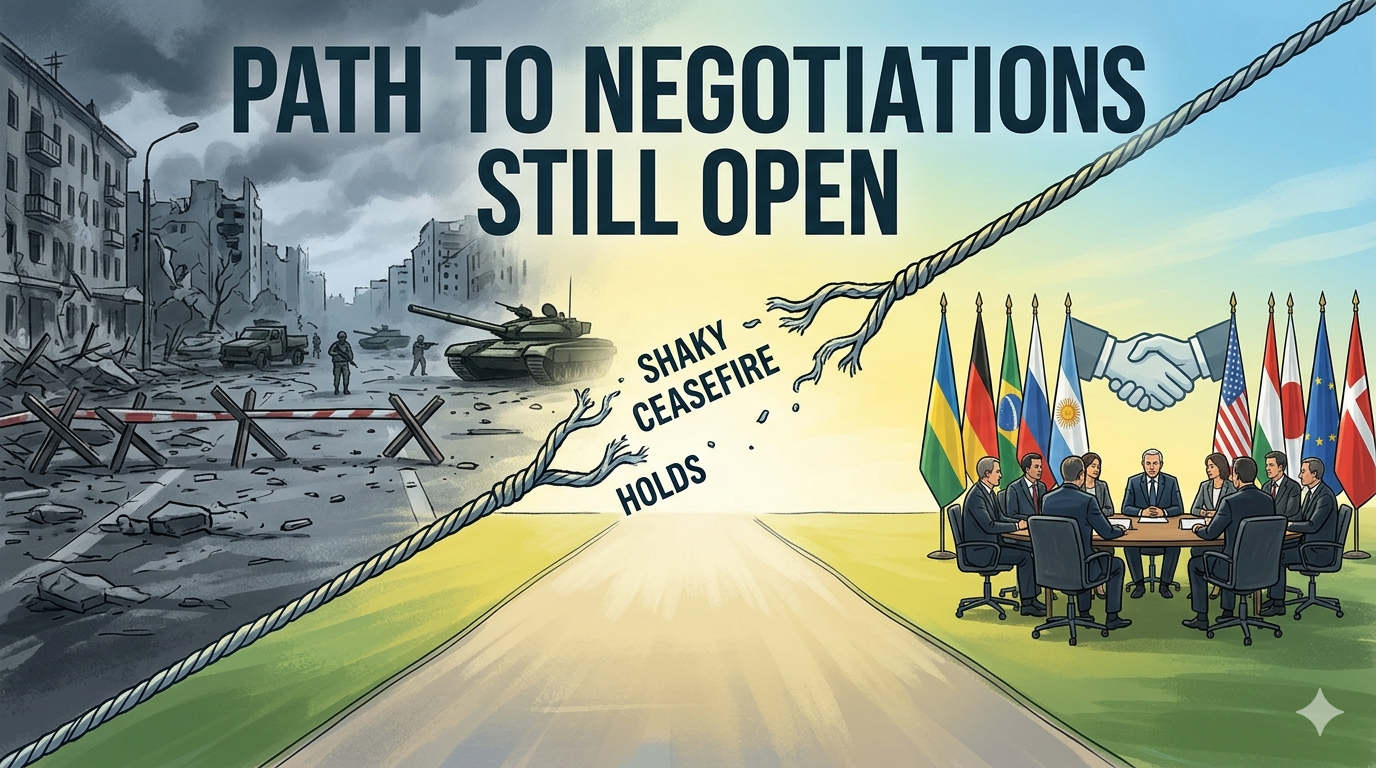 Read more about the article Path to Negotiations Still Open as Shaky Ceasefire Holds